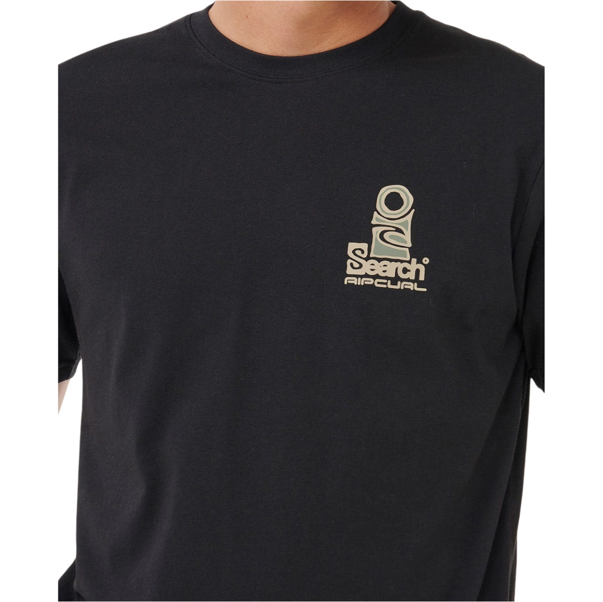 2025 Rip Curl Mens Vaporcool Search Stack Tee 0K5MTE - Black / Olive
